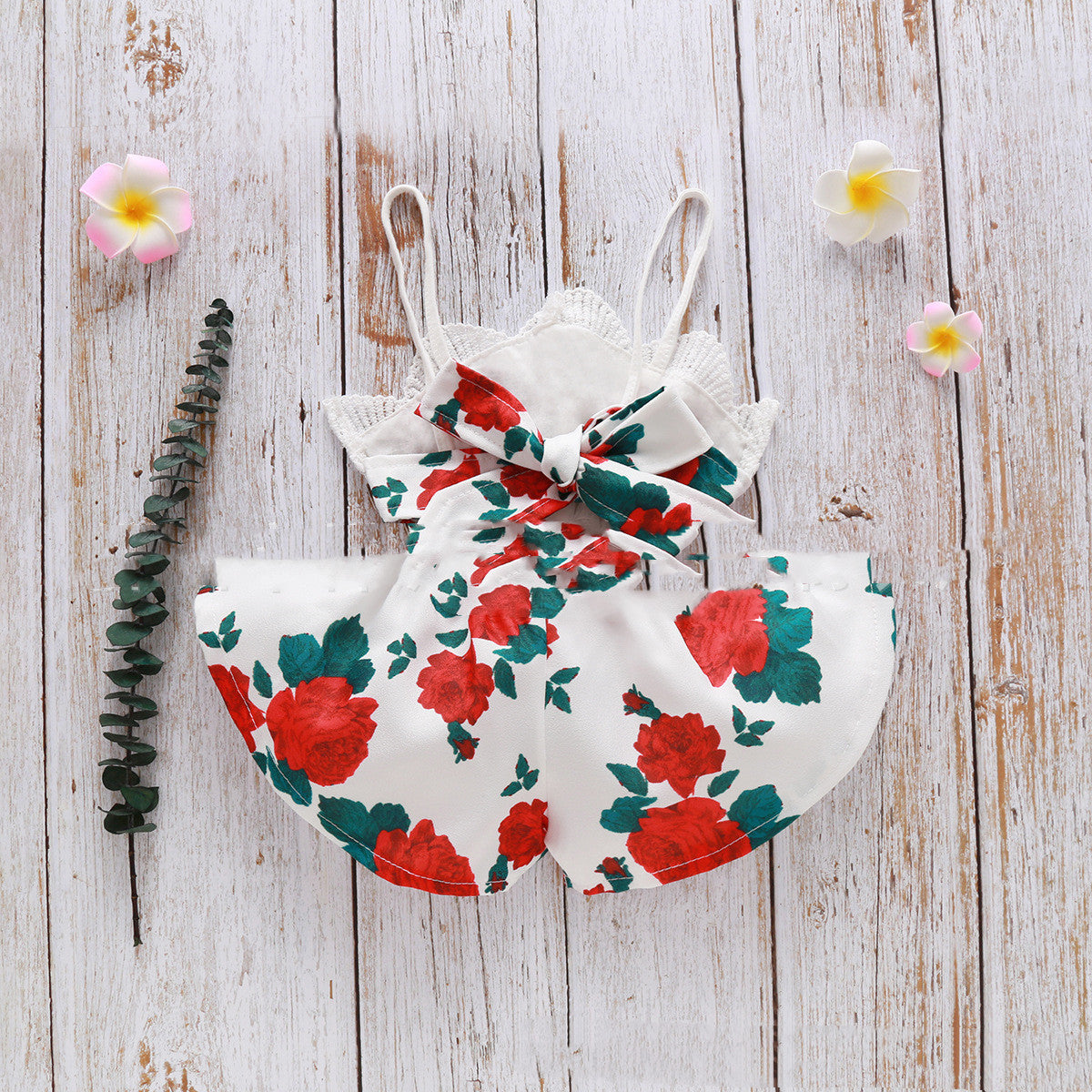 European And American Popular Lace Parquet Shorts One-piece