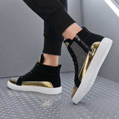 Europe Station Autumn And Winter S Tide High Top Board Shoes