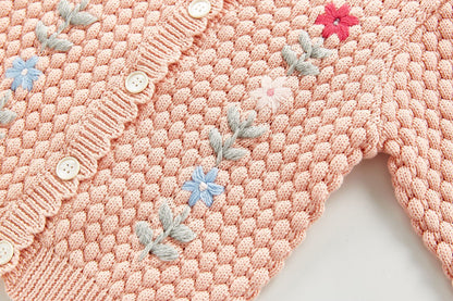 Hand-embroidered Jacket Top All-match Cardigan