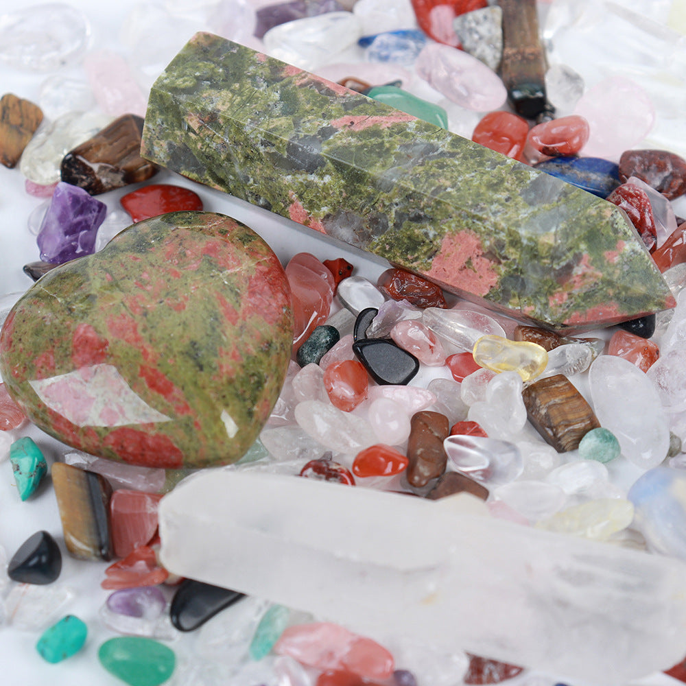 Donghai Natural Crystal Gem Hexagonal Prism Energy Ball Gift Box