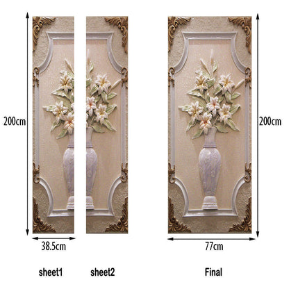 Plant Flower Creative 3d Three-dimensional Door Sticker