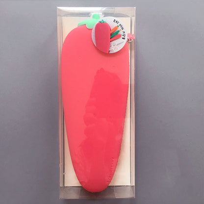 Silicone Pencil Bag Student Cute Plush Storage Bag