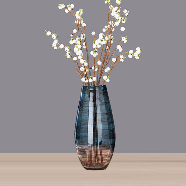 Creative Ink Transparent Glass Vase Living Room