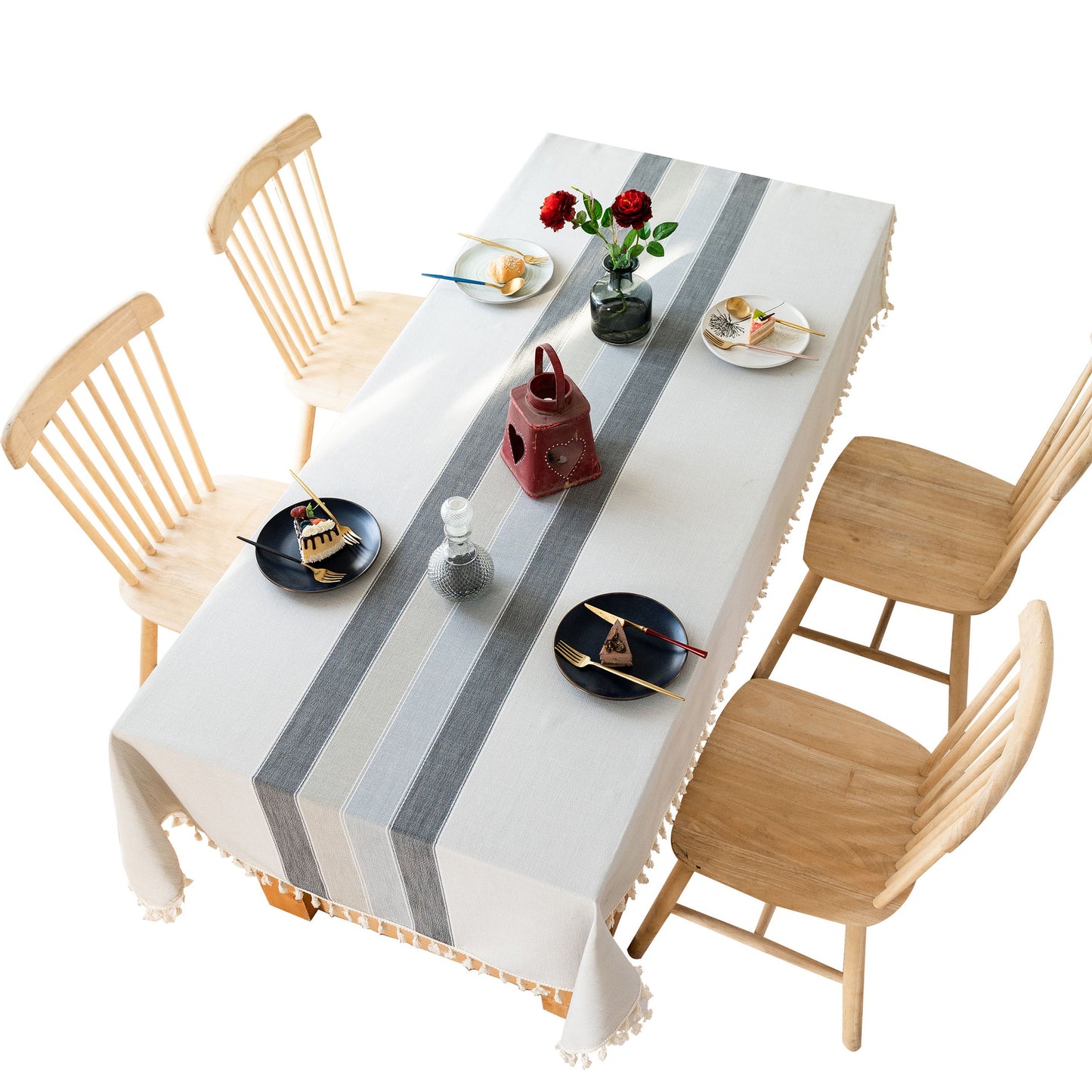 New Cotton And Linen Tassel Table Flag