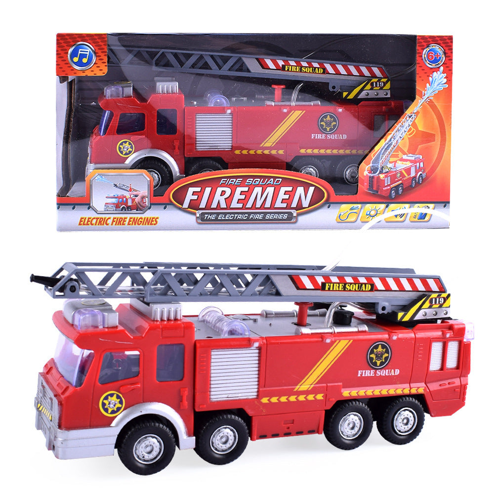 Simulation Can Spray Water Electric Universal Sound Light Fire Truck Toy