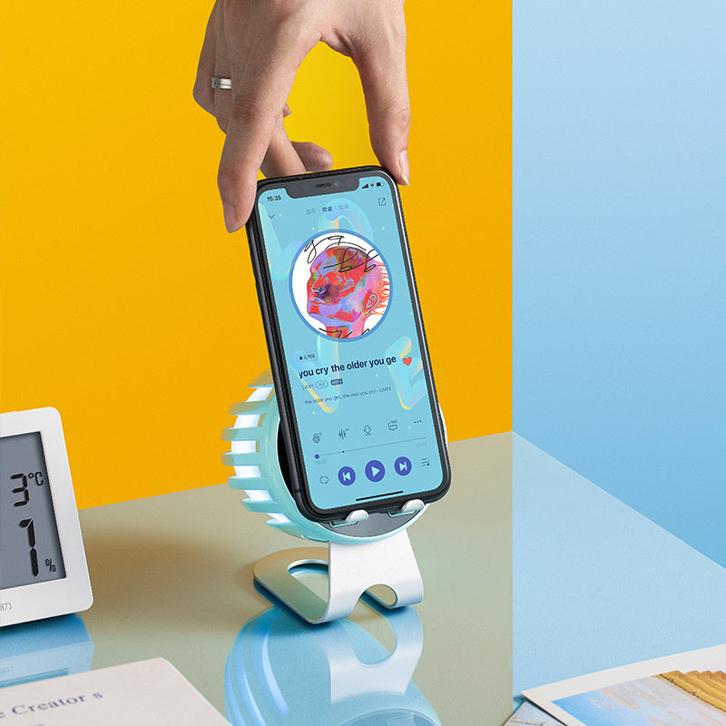 Chasing Light Sensor Breathing Light Phone Bracket Clock Audio