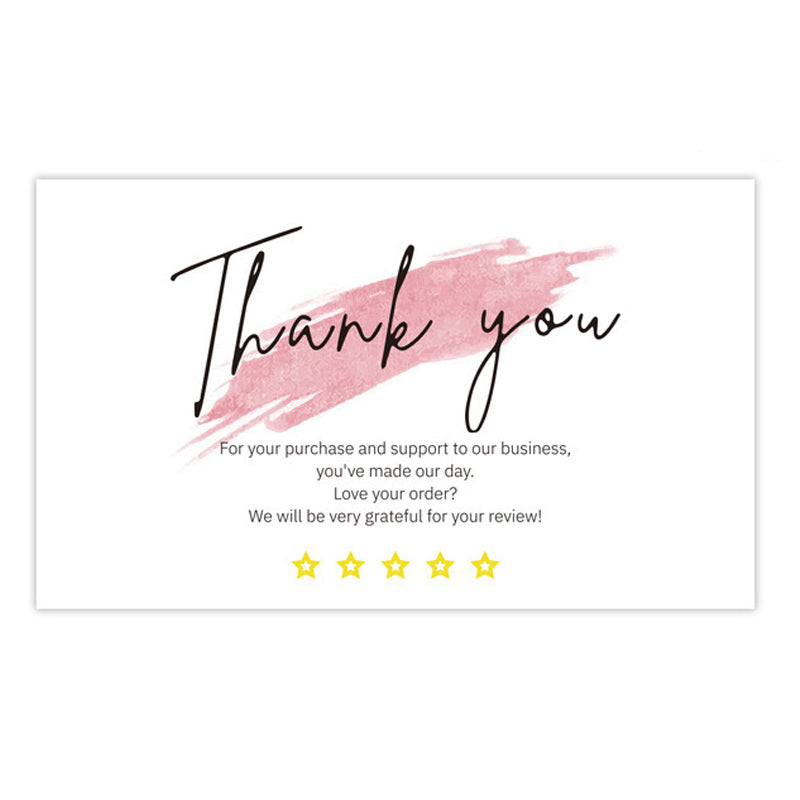 English Holiday Thank You Simple And DIY Creative Greeting Card