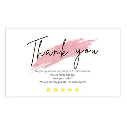 English Holiday Thank You Simple And DIY Creative Greeting Card