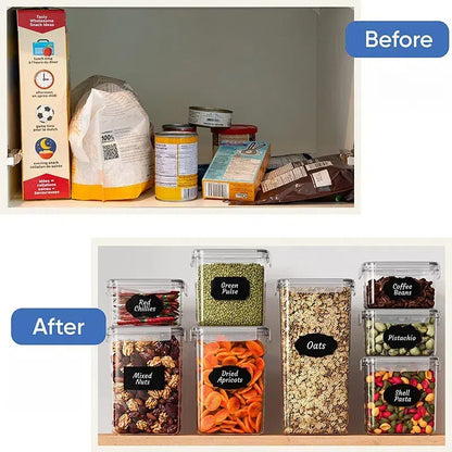 Airtight Cereal Storage Container – Large BPA-Free Plastic Pantry Crisper with Pour Spout