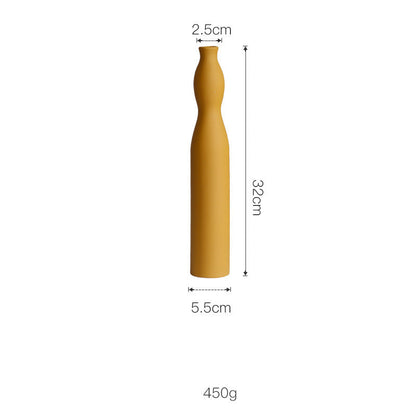 Morandi Color Nordic Style Creative Ceramic Dry Flower Vase Living Room Flower