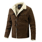 Men's Plus Fleece Jacket Fashion Warm Casual Jacket Trend Men's Clothing