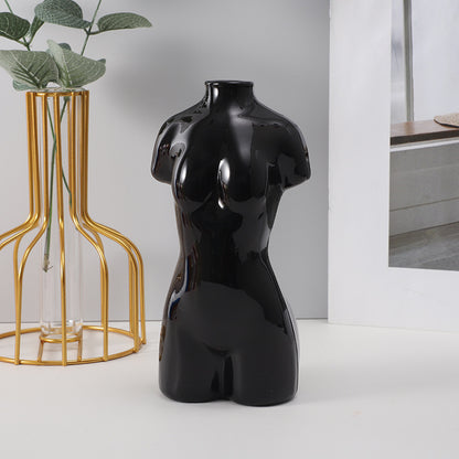 Colored Glass Body Art Flower Arrangement Vase Ornaments