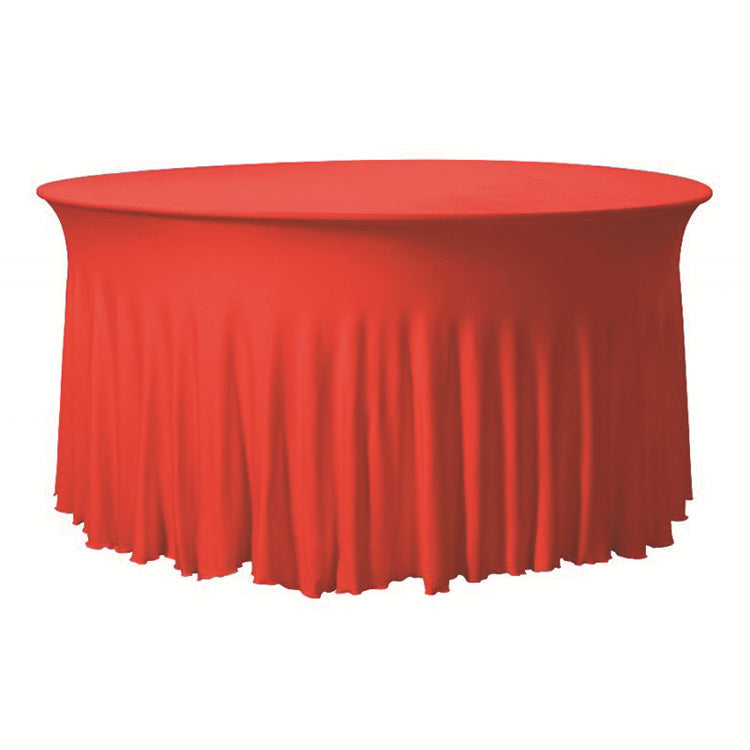 Stretch Table Cover Round Skirt Tablecloth