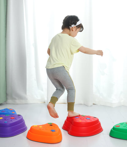 Children's Sensory Integration Training Plastic River Stone
