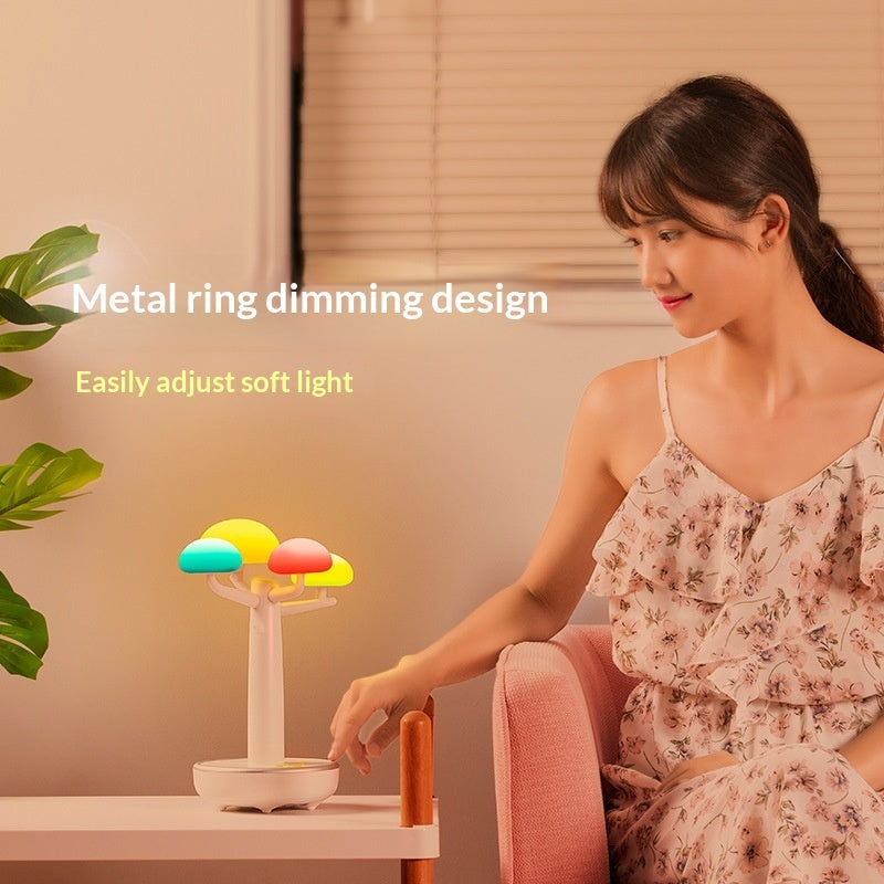 Factory Wish Tree Bluetooth Speaker With Breathing Seven-Color LED Night Light