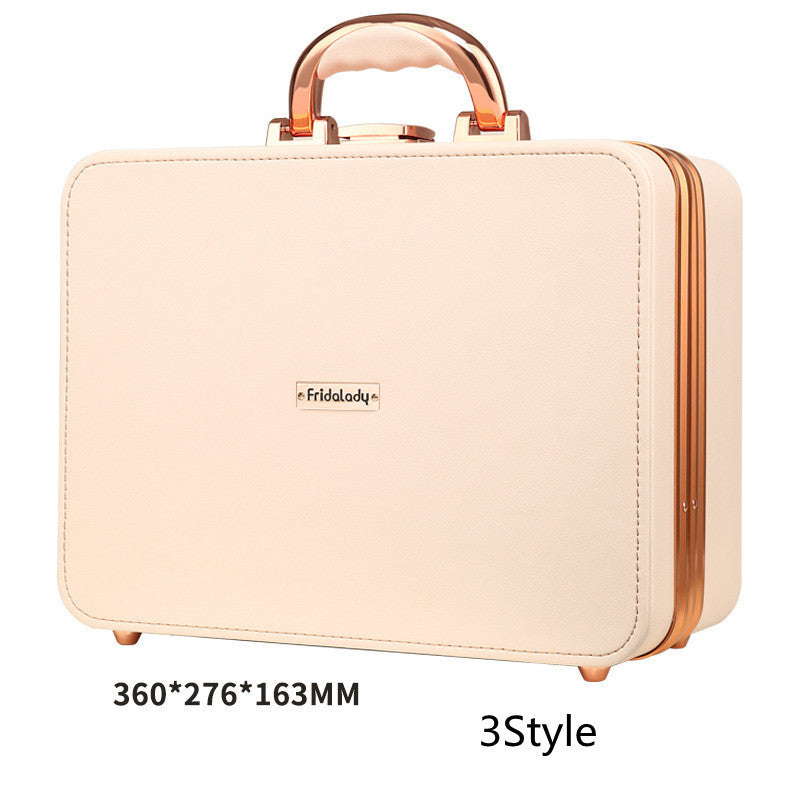 Cosmetic Storage Bag Premium Sense Suitcase Portable Large Capacity