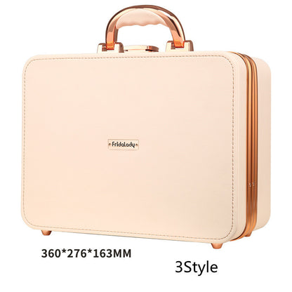 Cosmetic Storage Bag Premium Sense Suitcase Portable Large Capacity