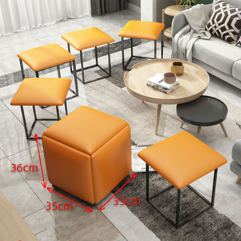 Rubik's Cube Stool Small Family Sofa For Shoes Small Bench