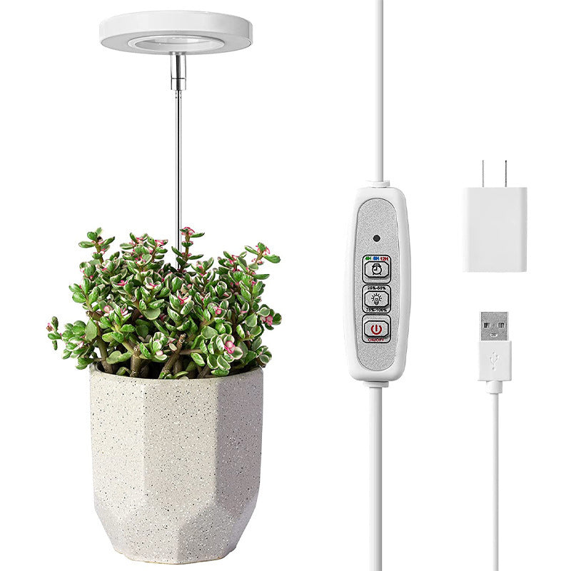 USB Angel Ring Plant Lamp Timing Dimming Height