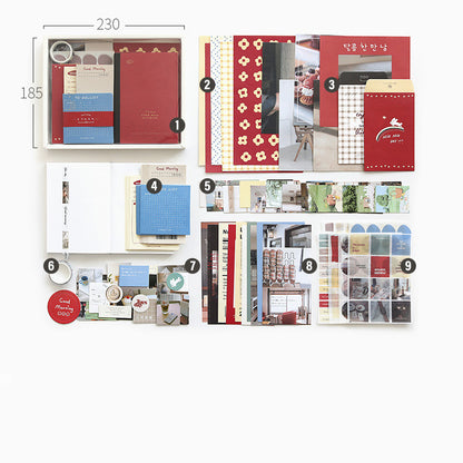 Hand Ledger Gift Box Cute Simple Set Notebook