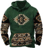 Native buffalo Printed winter Hoodie Men's fashion