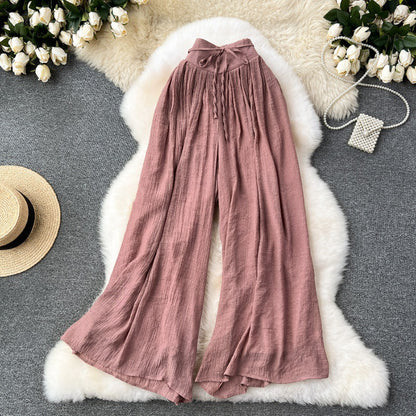 Thin Slimming High Waist Chiffon Pants Loose Casual Pants