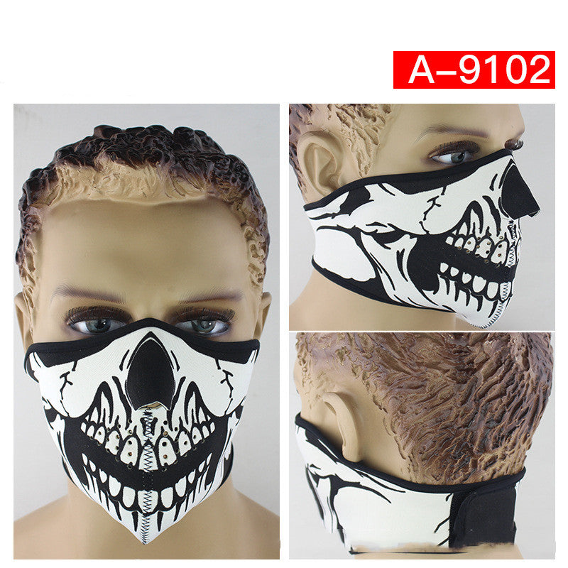 Cycling Skeleton Halloween Mask Mountaineering Ski