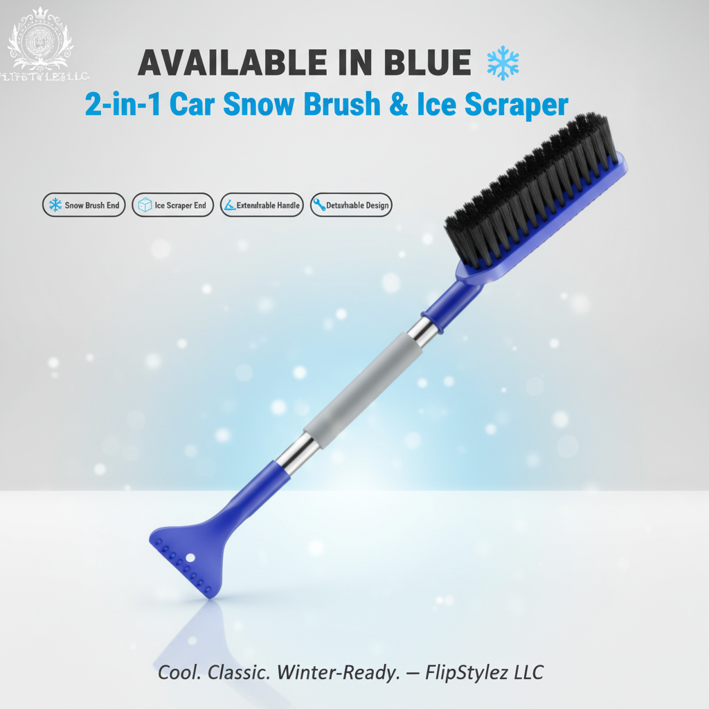 Blue Snow Brush - Single Product Shot