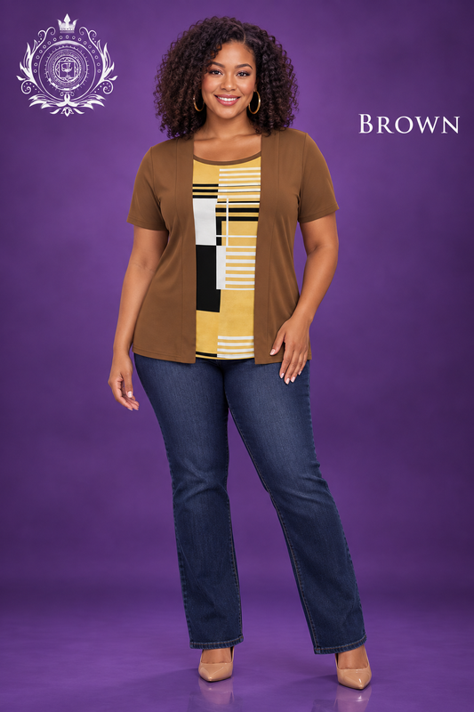 Brown geometric top model