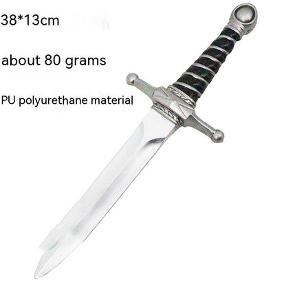 Simulation Small Dagger Sword Soft Rubber Weapon Model