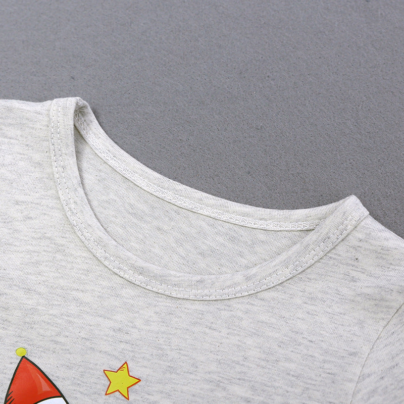 Boy's Long-sleeved Plaid Shirt Denim Trousers Three-piece Set