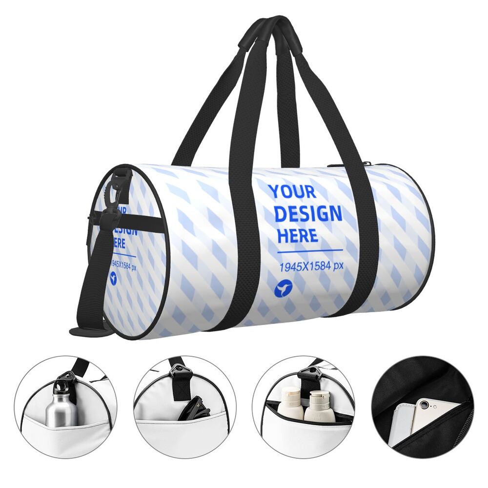Create Your Own Round Large Capacity Travel Duffle Bag