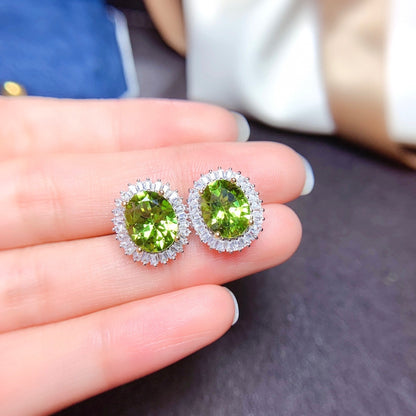 Natural Peridot Ring Peridot Necklace Pendant Peridot Earrings