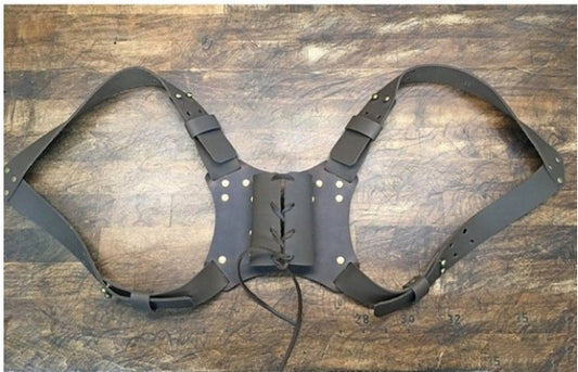 European Medieval Warrior Double Shoulder Strap Sword Set Stage Performance