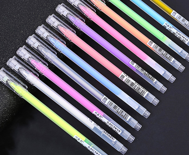 Hand Account Drawing Greeting Card Black Paper Colored Pen