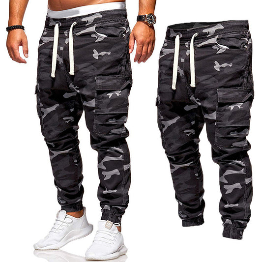 Men's Fashion Camouflage Drawstring Casual Pants