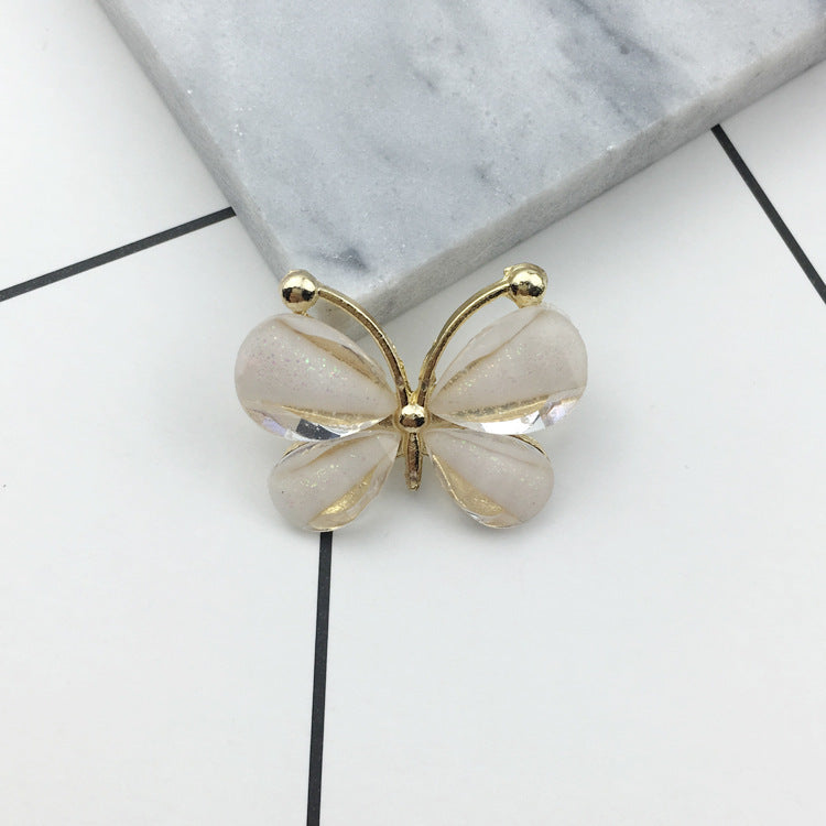 Diy Alloy Jewelry Accessories Crystal Butterfly Apple Mobile Phone Case