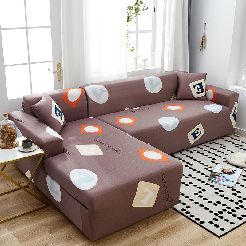 Geometric Stretch Sofa Cover All-inclusive Fabric Lazy Combination Living Room Cushion