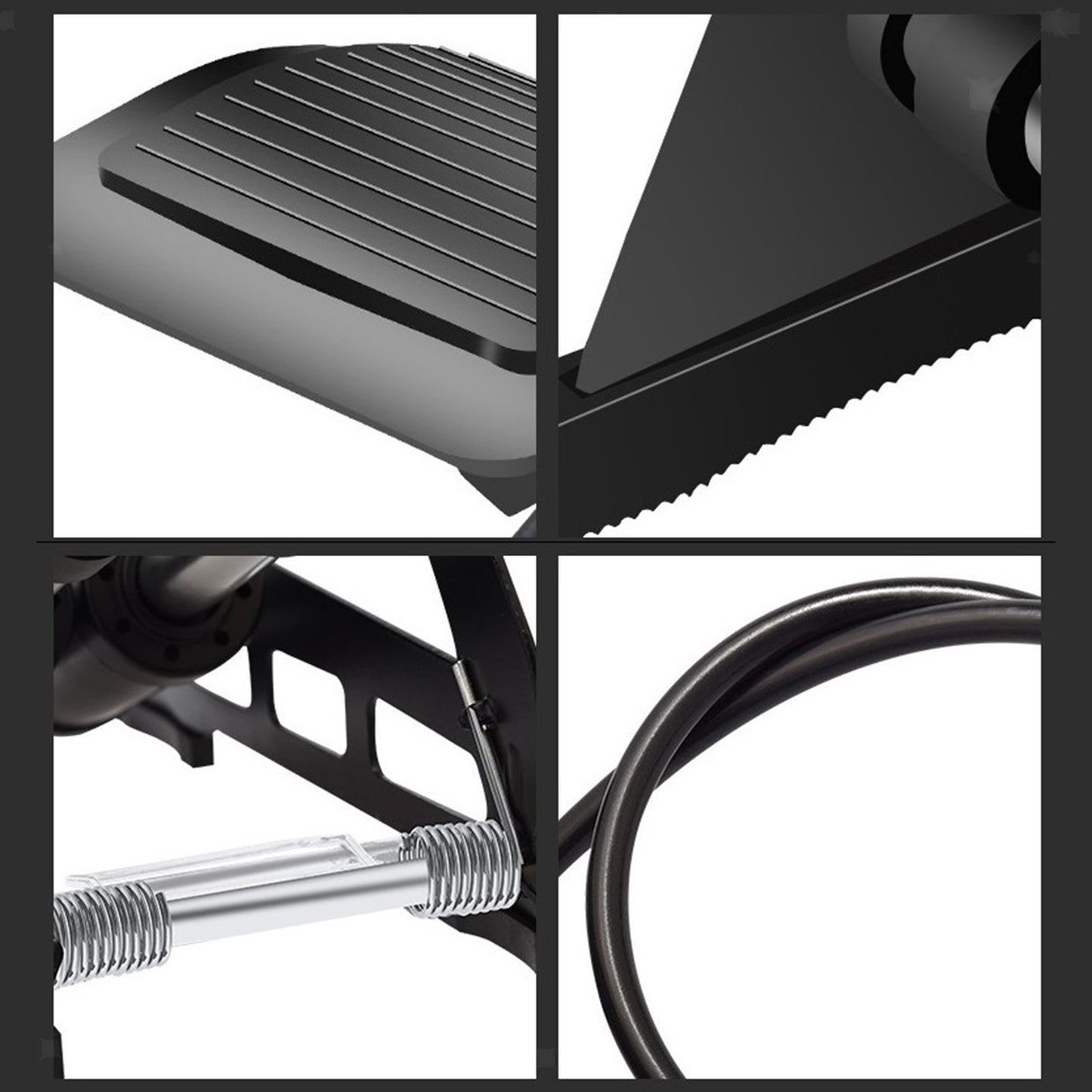 Dual-Cylinder Foot Pump 160PSI for Bicycles Balls Scooter Inflator Pump