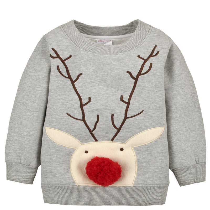 Christmas Series Sweater Children's Top Thickened