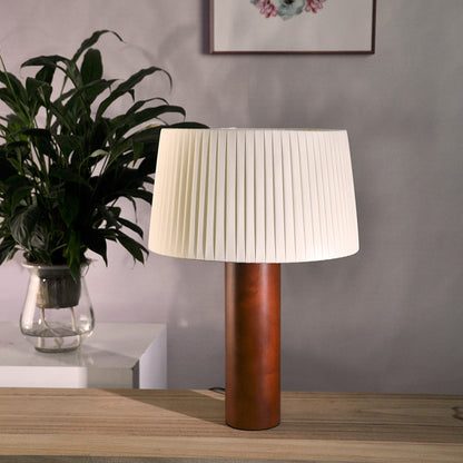Pleated Table Living Room Study Bedroom Style Korean Style Solid Wood Bedside Lamp