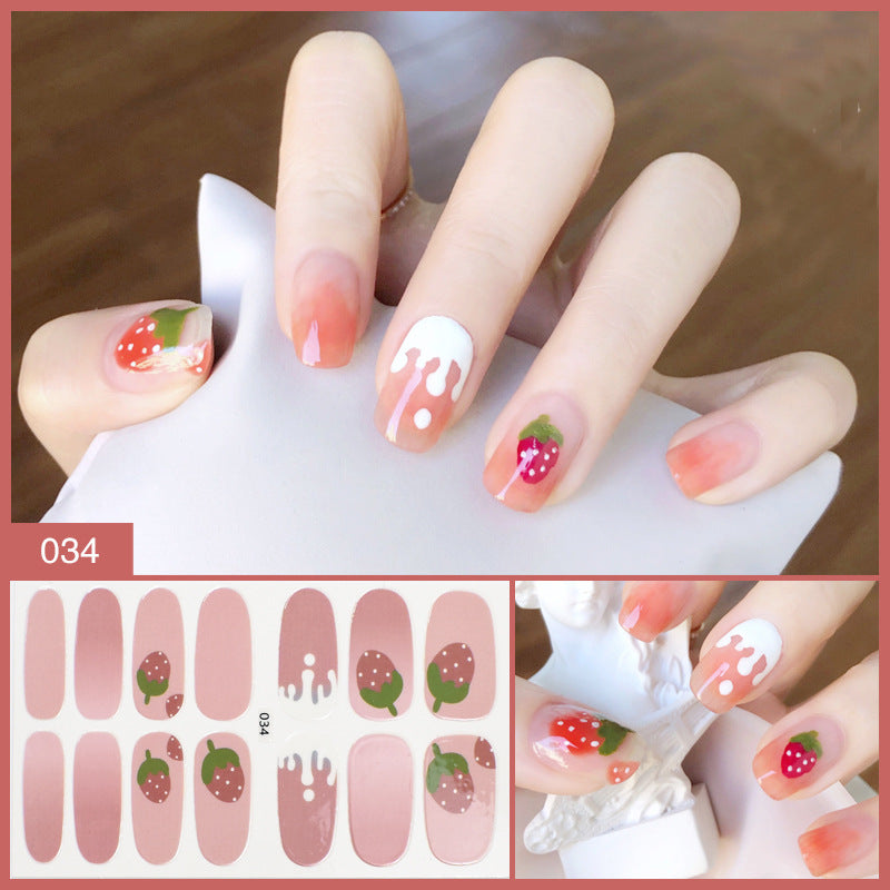 Manufacturer''s Direct Selling Nail Enhancement Sticker Full Paste Ins Japanese