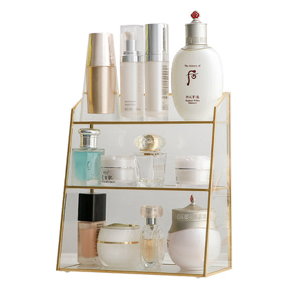 Table Glass Cosmetic Storage Box