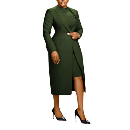 Back Slit Suit Vest Two-piece Set