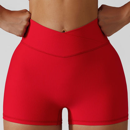 Summer Hip Lift Yoga Shorts High Waist Girls Outer Wear