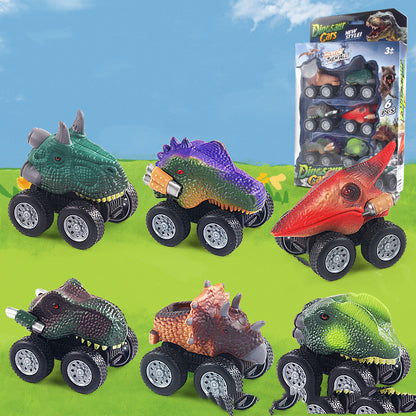 Simulation Dinosaur Model Mini Pull Back Car Inertia