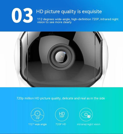 HD Night Vision Home 360-degree Surveillance Wireless WiFi Camera