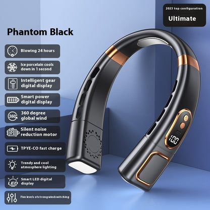 Hanging Neck Fan USB Charging Smart Bladeless