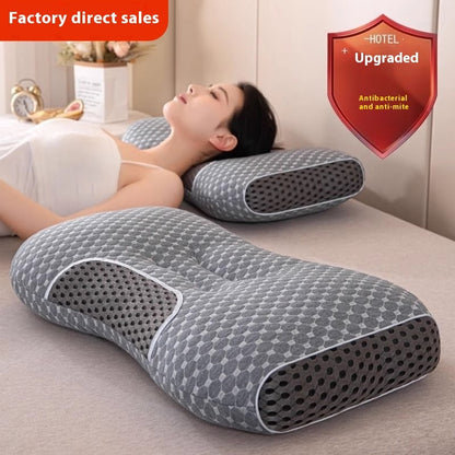 SPA Massage Neck Pillow Non-collapse Knitted Cotton Pillow Core