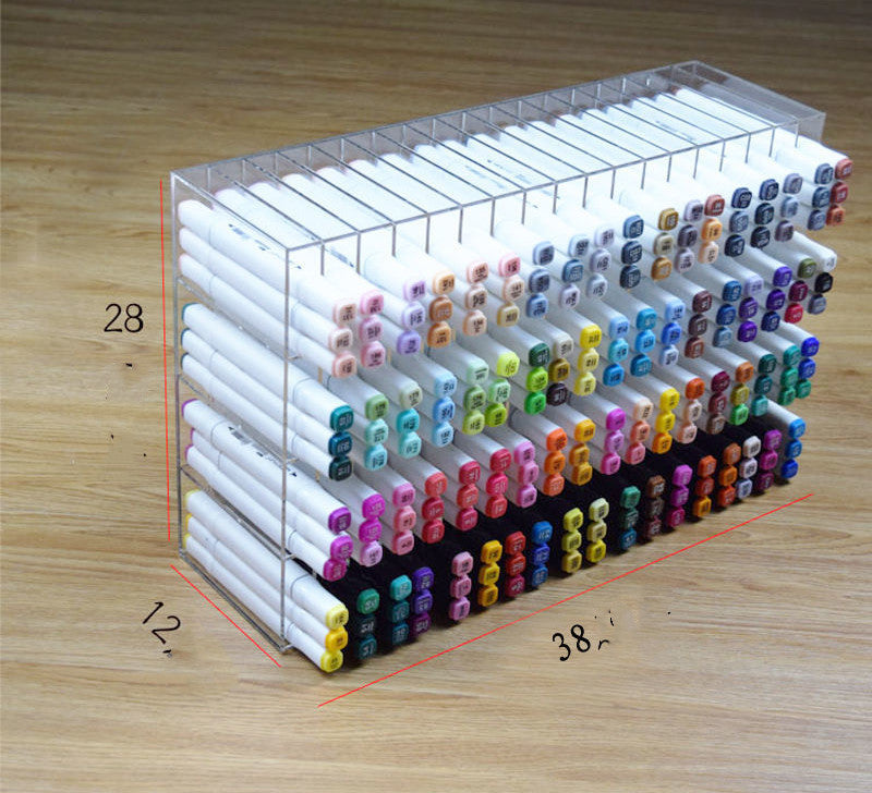 Fashion Acrylic Marker Pen Storage Rack Large Capacity